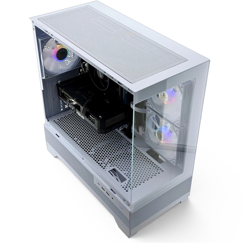 PC GAMER BLANCO INTEL CORE I3 14100 32GB DDR5 1TB RTX 5050 - 4
