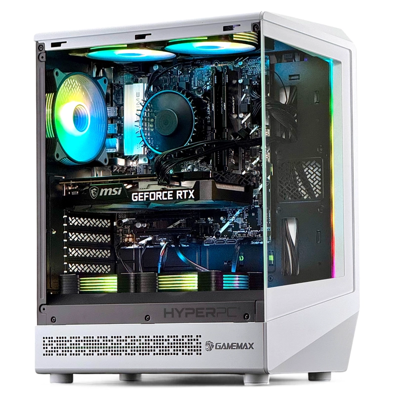 PC GAMER BLANCO INTEL CORE I3 14100 16GB 1TB RTX 3050 WIFI - 1