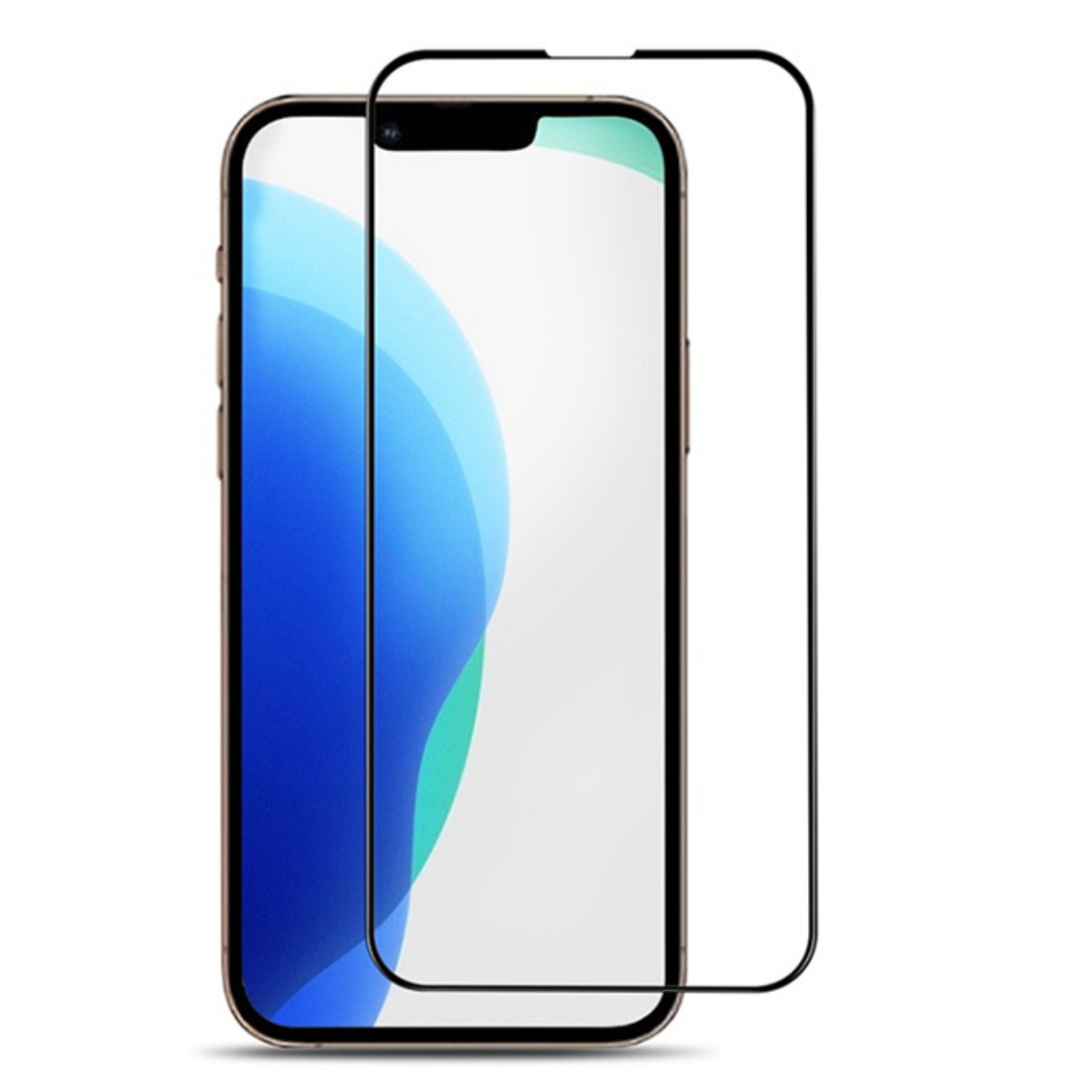 MICA LÁMINA VIDRIO TEMPLADO COMPLETA PARA IPHONE 15 PRO MAX - 1