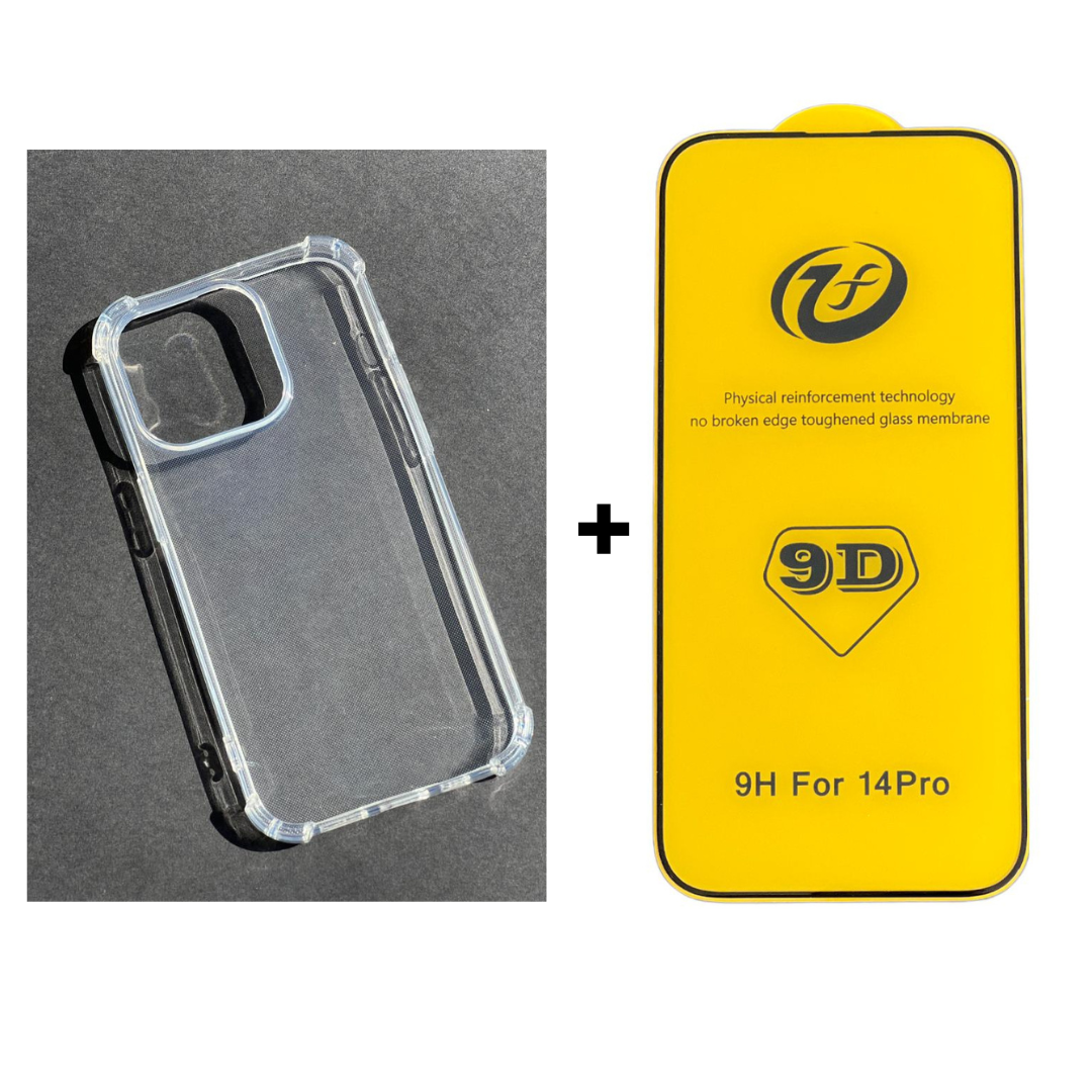 GENÉRICO CARCASA IPHONE 14 PRO MAX TRANSPARENTE REFORZADA + MICA