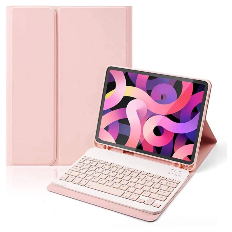 FUNDA CON TECLADO ROSADO PARA IPAD AIR 4TA/5TA 10.9 ESPAÑOL - 1