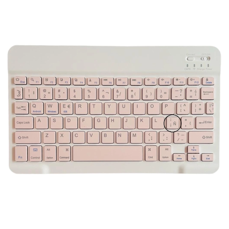 FUNDA CON TECLADO ROSADO PARA IPAD AIR 4TA/5TA 10.9 ESPAÑOL - 4