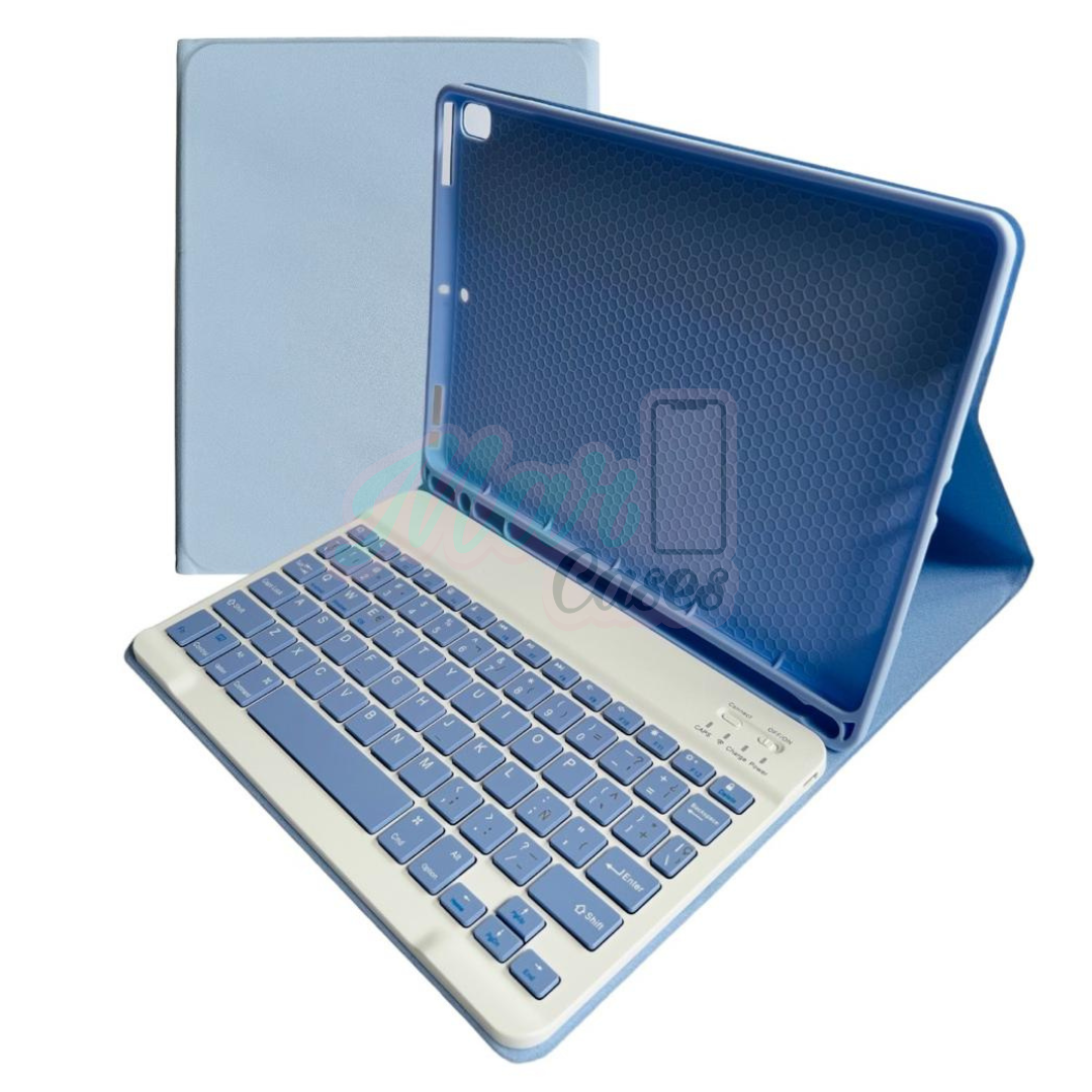 FUNDA CON TECLADO LILA PARA IPAD AIR 3/ PRO 10.5 ESPAÑOL - 1