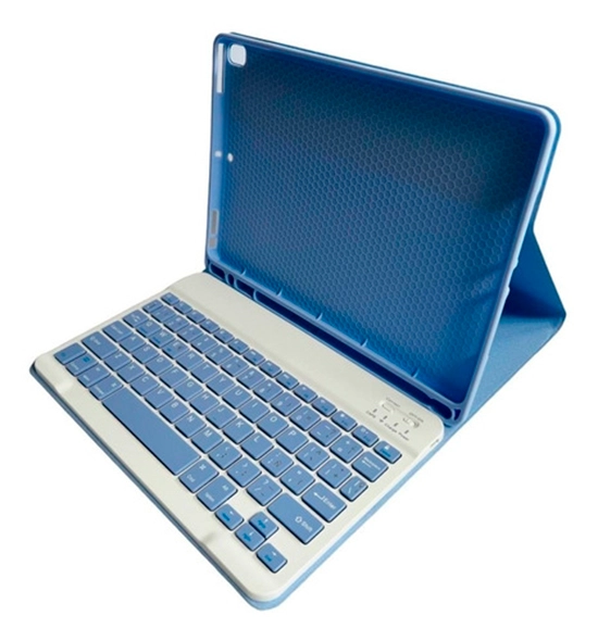 FUNDA CON TECLADO LILA PARA IPAD 7MA/8VA/9NA 10.2 ESPAÑOL - 2