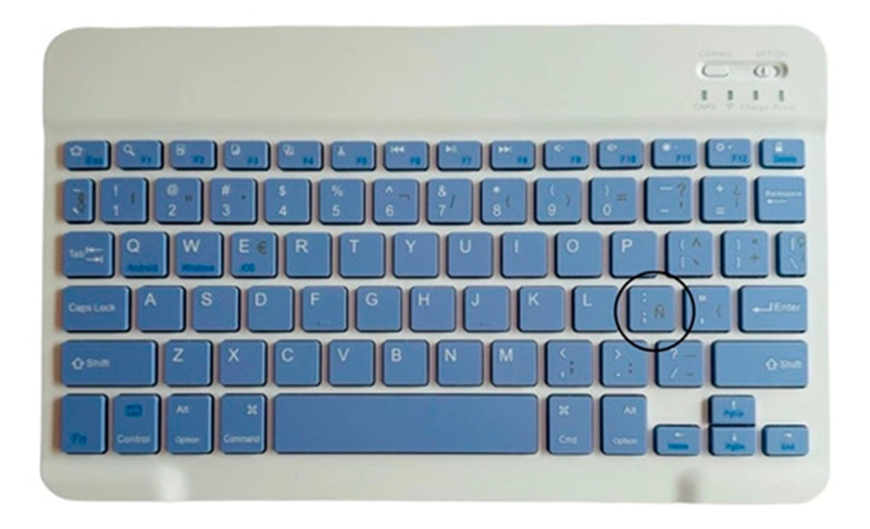 FUNDA CON TECLADO LILA PARA IPAD 7MA/8VA/9NA 10.2 ESPAÑOL - 3