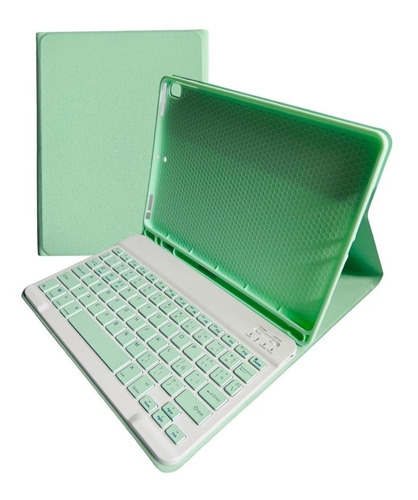 FUNDA CON TECLADO VERDE PARA IPAD AIR 3/ PRO 10.5 EN ESPAÑOL - 6