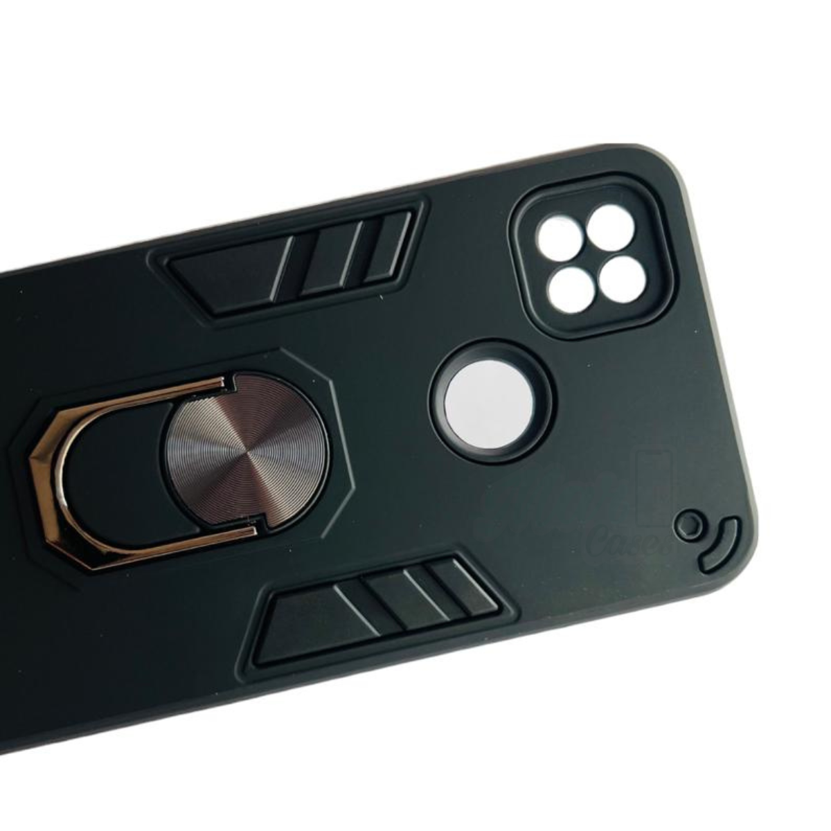 GENÉRICO CARCASA XIAOMI REDMI 10A ANTI GOLPES ANILLO NEGRO