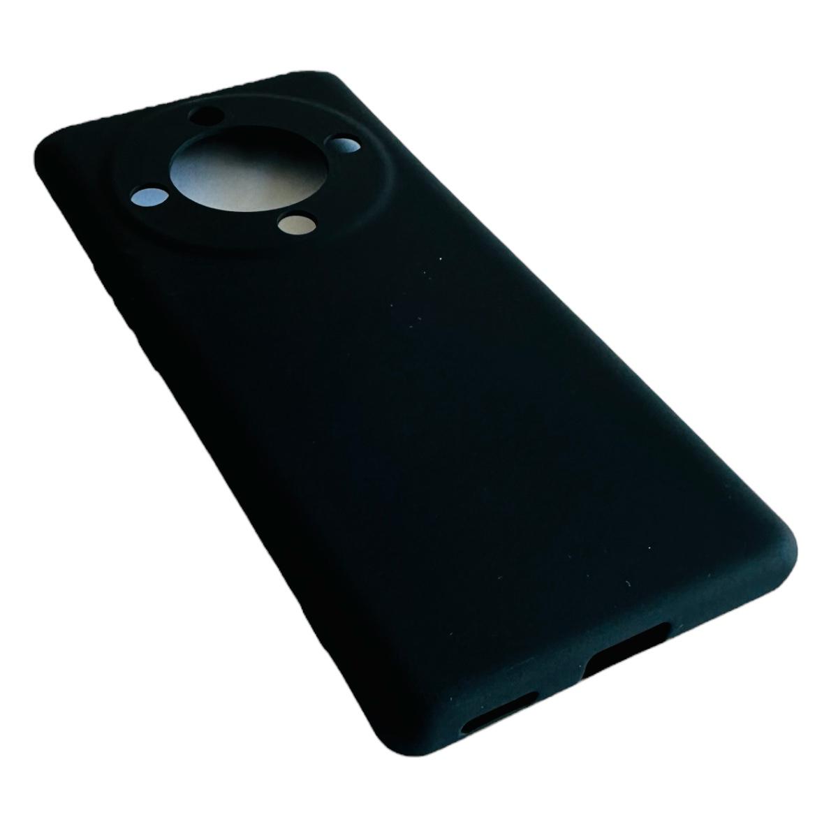 CARCASA FUNDA PARA HONOR MAGIC5 LITE SILICONA NEGRO - 3