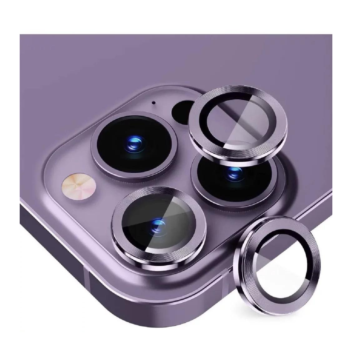 GENÉRICO PROTECTOR LENTES CÁMARA IPHONE 15 PRO/ 15 PRO MAX VIOLETA