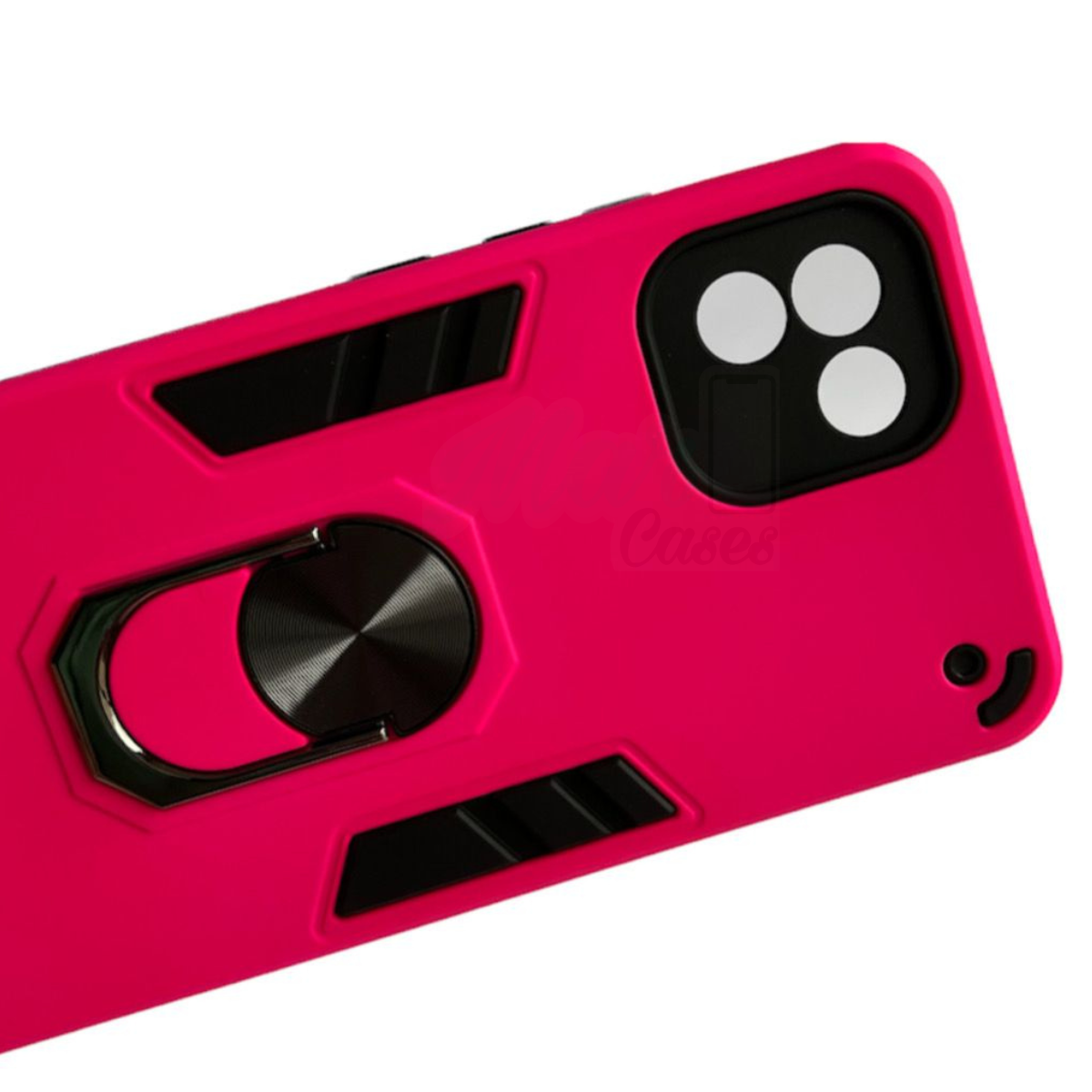 GENÉRICO CARCASA SAMSUNG A03 NORMAL ANTI GOLPES ANILLO FUCSIA