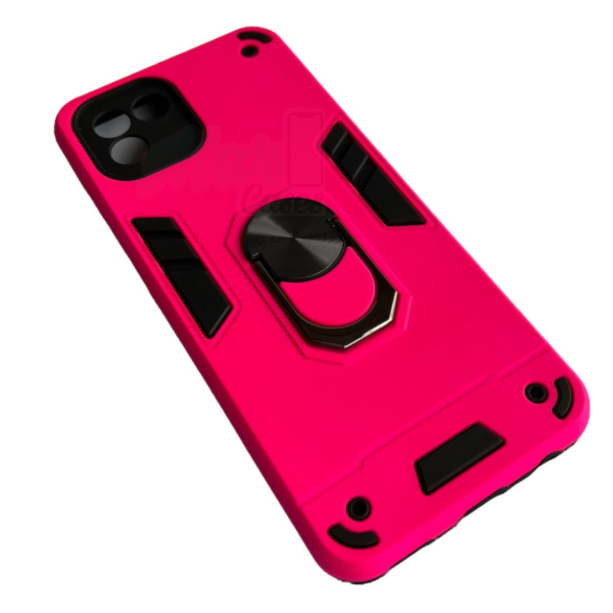 CARCASA SAMSUNG A03 NORMAL ANTI GOLPES ANILLO FUCSIA - 2