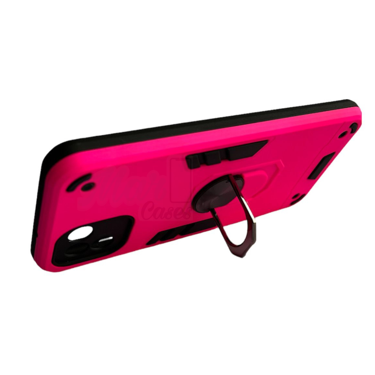 CARCASA SAMSUNG A03 NORMAL ANTI GOLPES ANILLO FUCSIA - 3