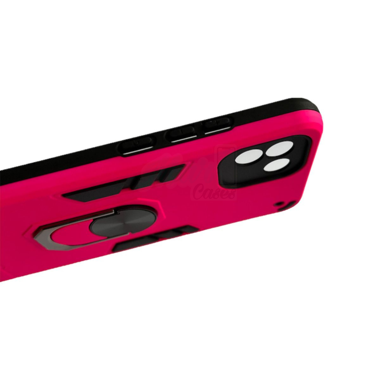 CARCASA SAMSUNG A03 NORMAL ANTI GOLPES ANILLO FUCSIA - 4