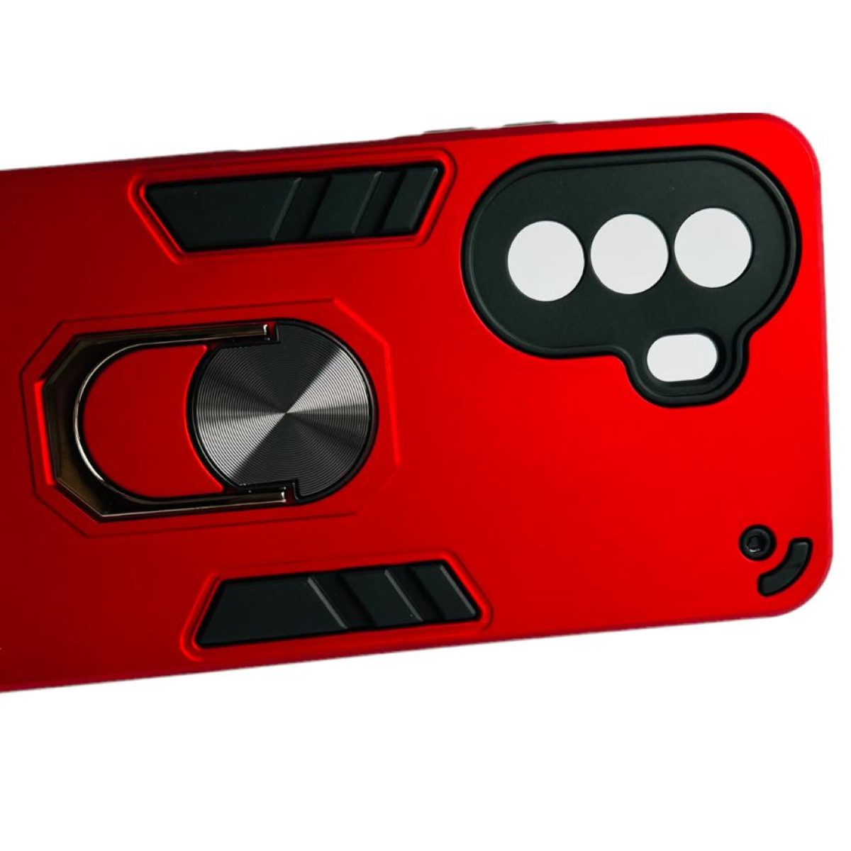 GENÉRICO CARCASA HUAWEI NOVA Y70 ANTI GOLPES ANILLO ROJO