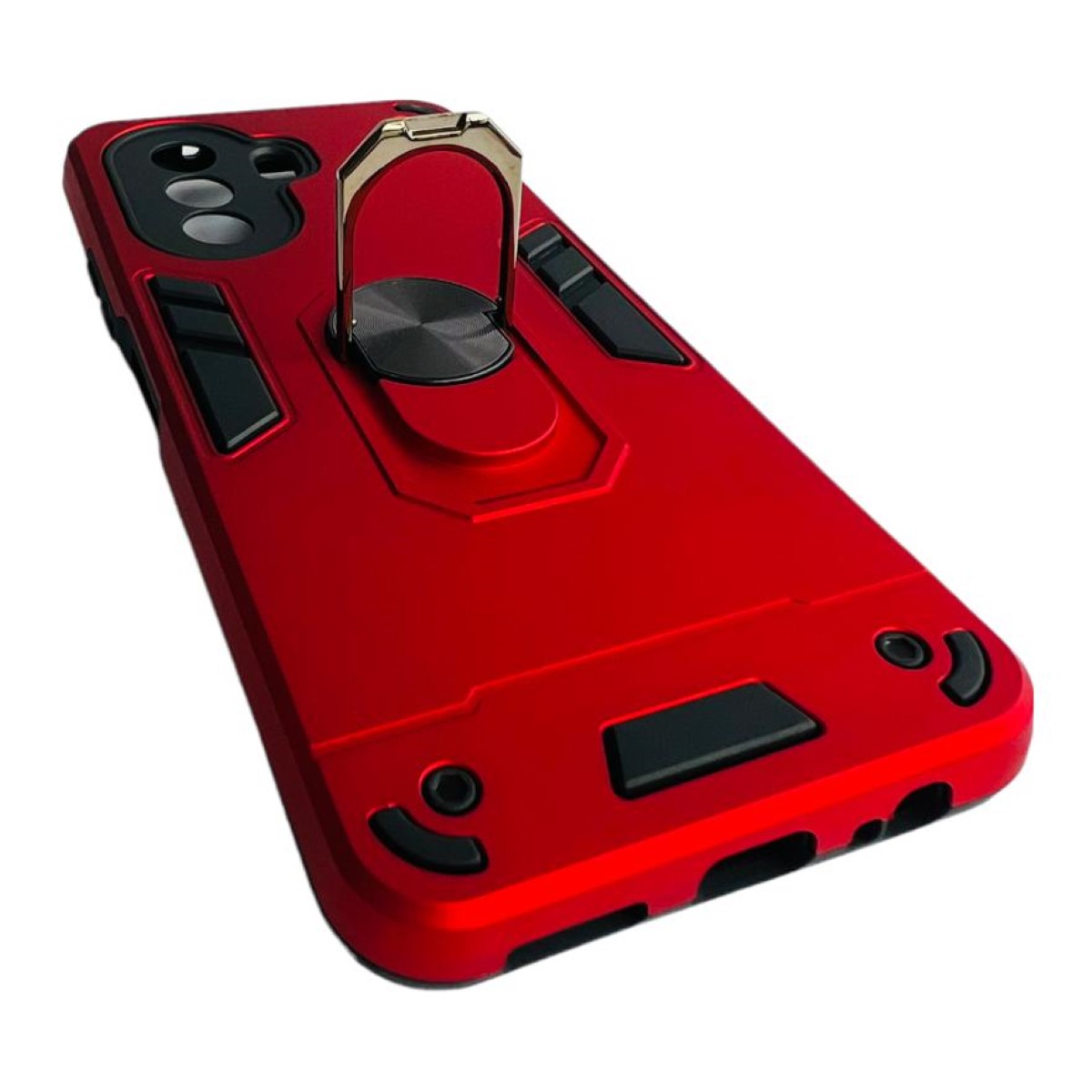 CARCASA HUAWEI NOVA Y70 ANTI GOLPES ANILLO ROJO - 4