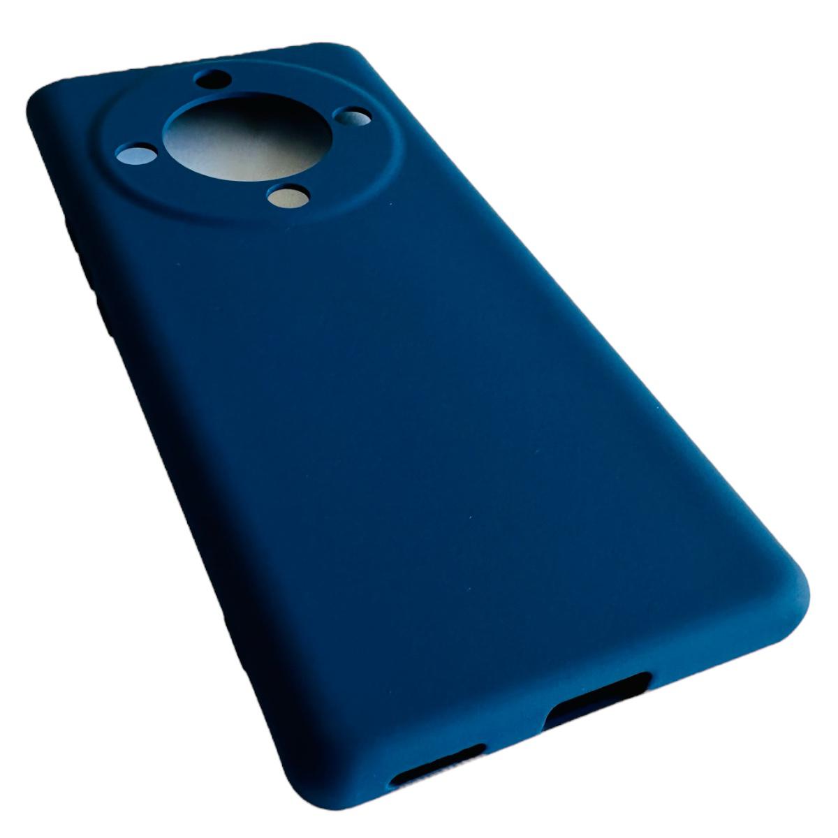 CARCASA FUNDA HONOR MAGIC5 LITE SILICONA AZUL - 3
