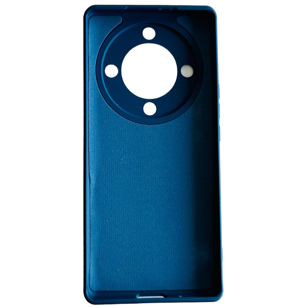 CARCASA FUNDA HONOR MAGIC5 LITE SILICONA AZUL - 4