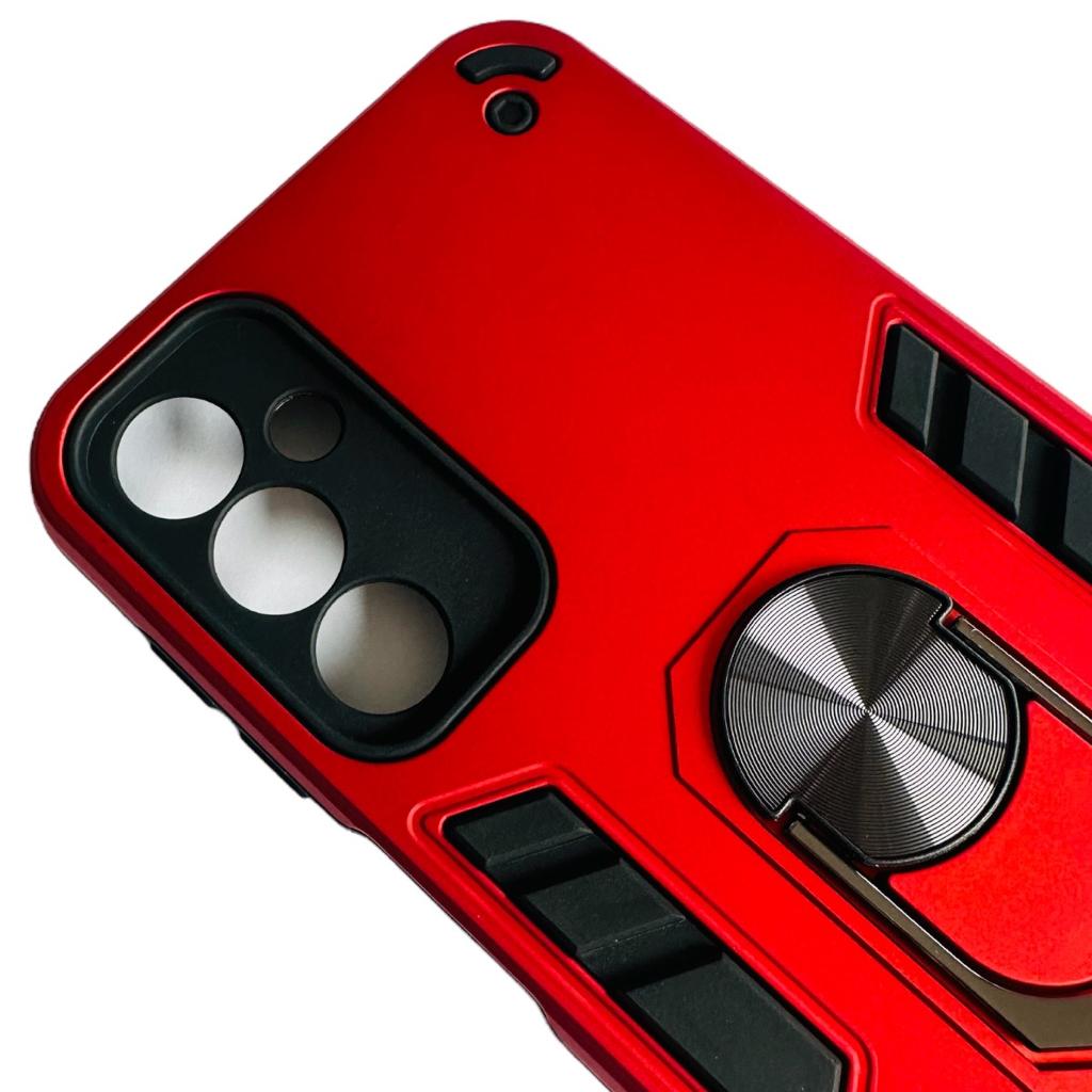 CARCASA SAMSUNG A24 ANTI GOLPES ANILLO ROJO - 2