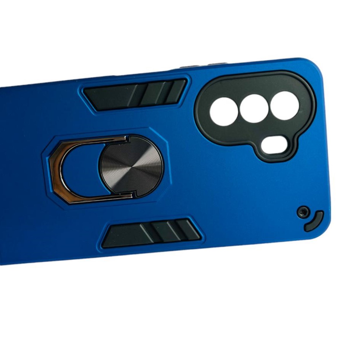 CARCASA HUAWEI NOVA Y70 ANTI GOLPES ANILLO AZUL REY - 1