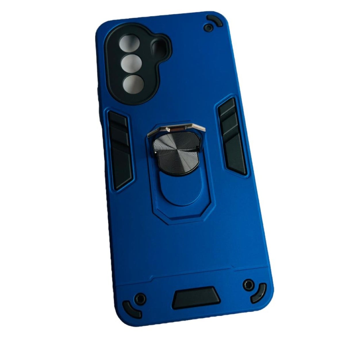 CARCASA HUAWEI NOVA Y70 ANTI GOLPES ANILLO AZUL REY - 2