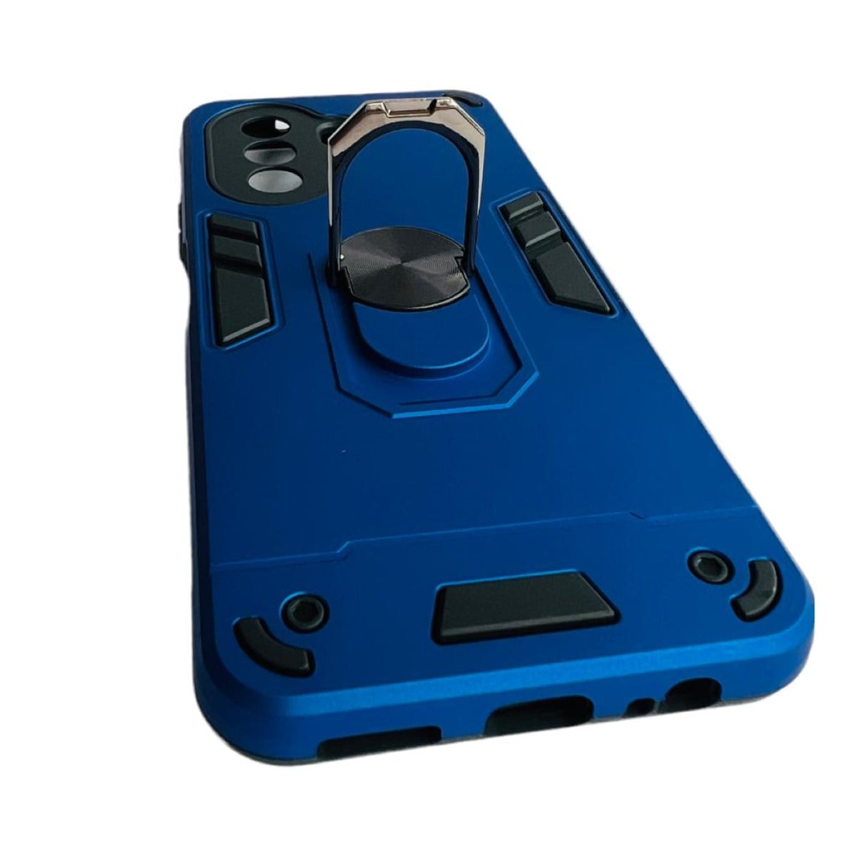 CARCASA HUAWEI NOVA Y70 ANTI GOLPES ANILLO AZUL REY - 3