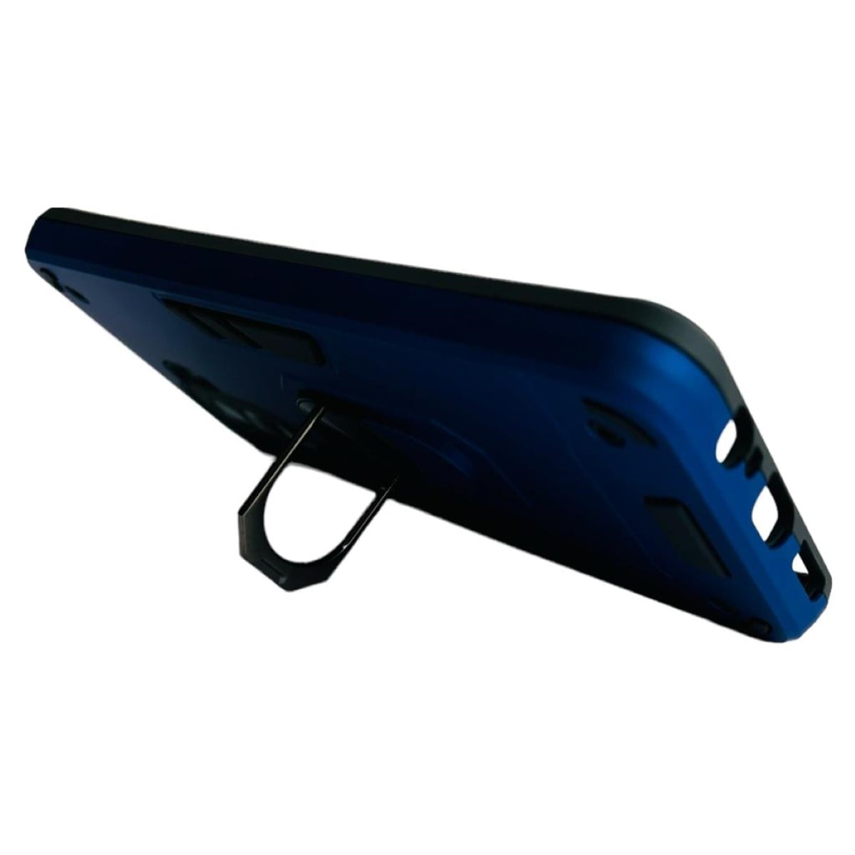 CARCASA HUAWEI NOVA Y70 ANTI GOLPES ANILLO AZUL REY - 4