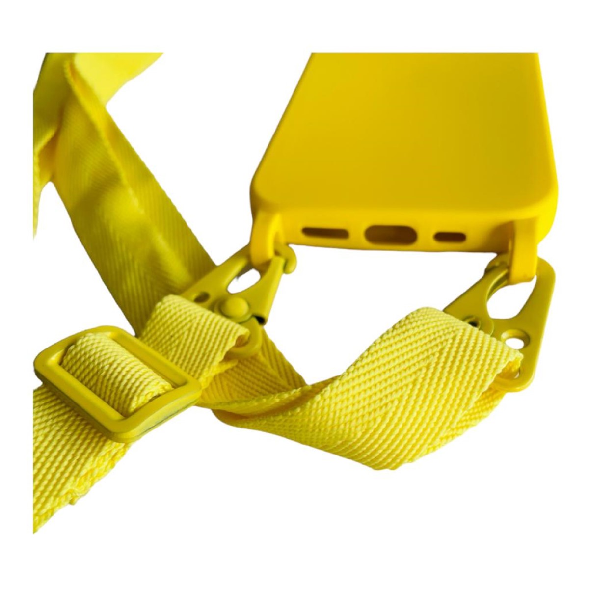 CARCASA IPHONE 14 PRO COLGANTE AJUSTABLE AMARILLO - 4