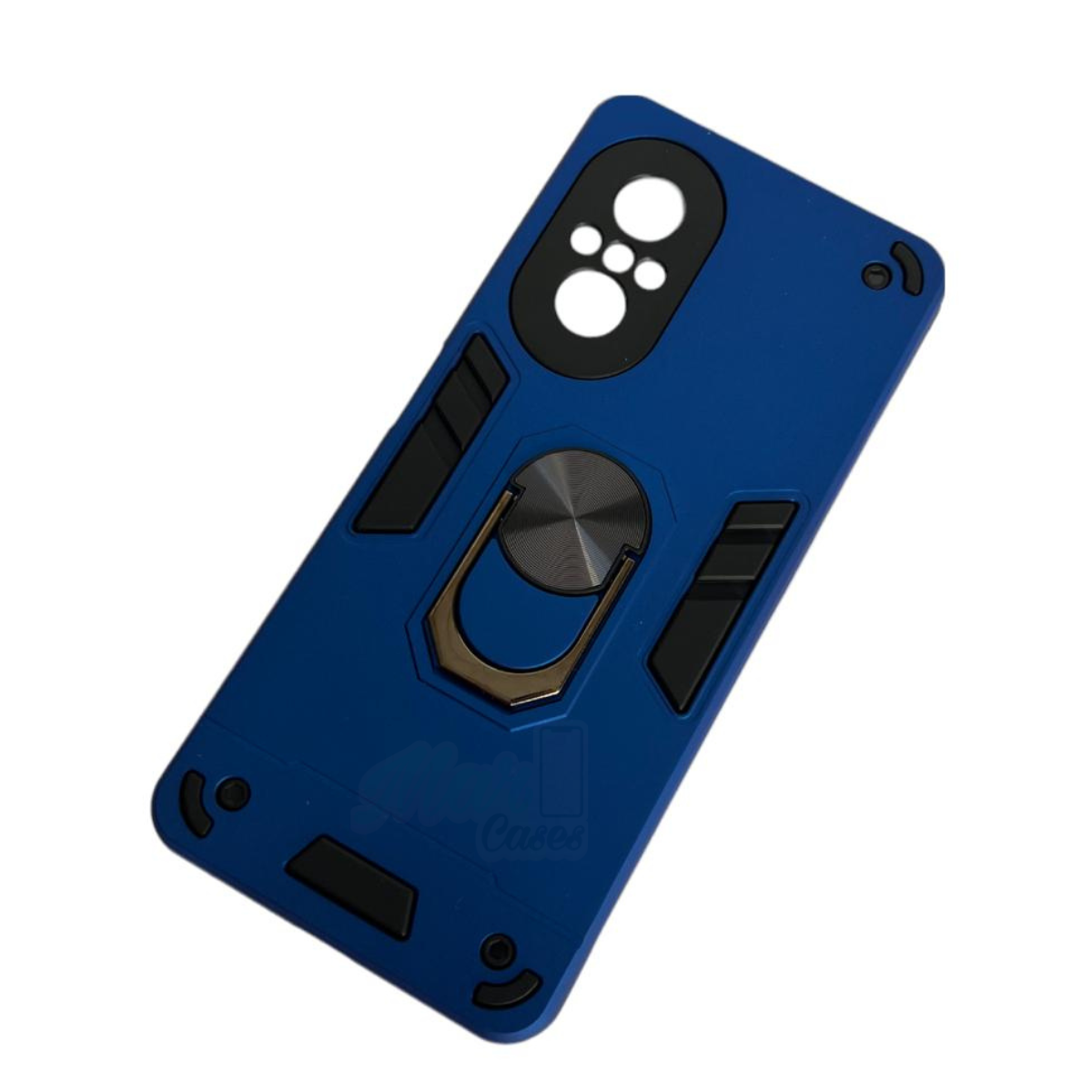 GENÉRICO CARCASA HUAWEI NOVA 9SE ANTI GOLPES ANILLO AZUL REY
