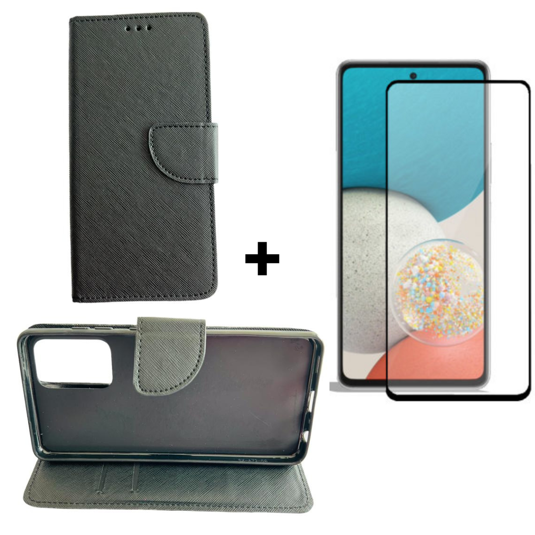GENÉRICO CARCASA SAMSUNG A72 FLIP COVER AGENDA + MICA LÁMINA