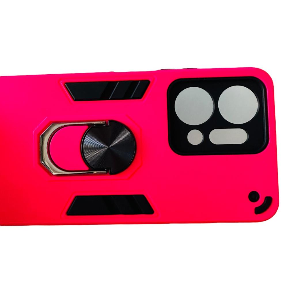 CARCASA HONOR X7A ANTI GOLPES ANILLO FUCSIA - 1