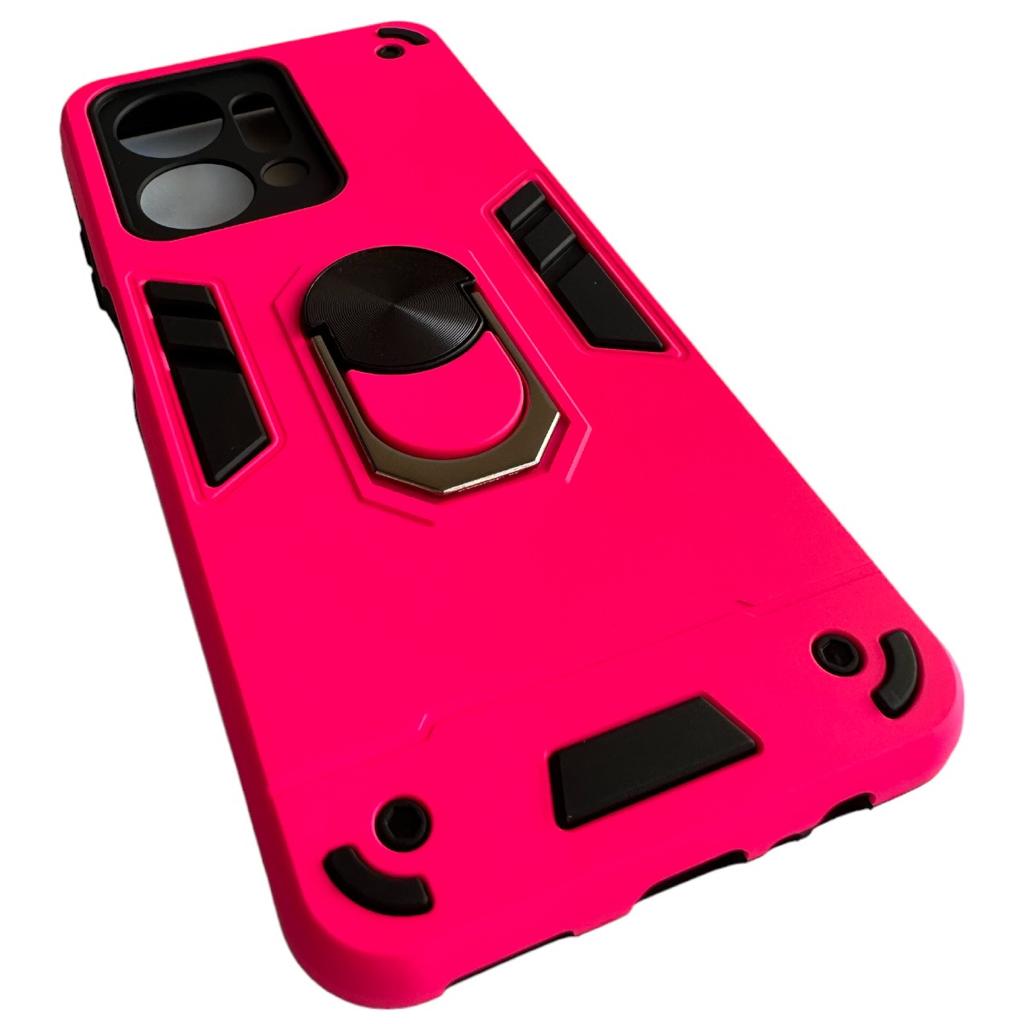 CARCASA HONOR X7A ANTI GOLPES ANILLO FUCSIA - 2
