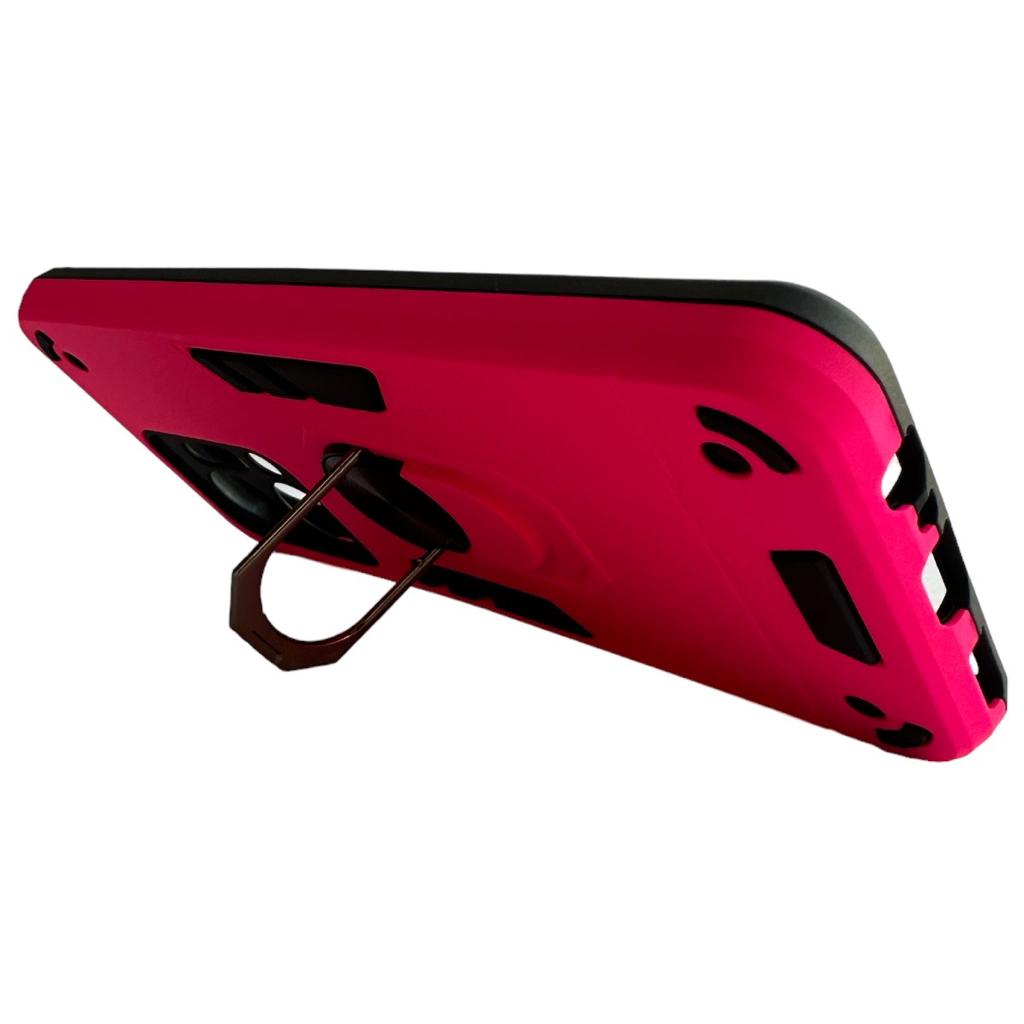 CARCASA HONOR X7A ANTI GOLPES ANILLO FUCSIA - 3