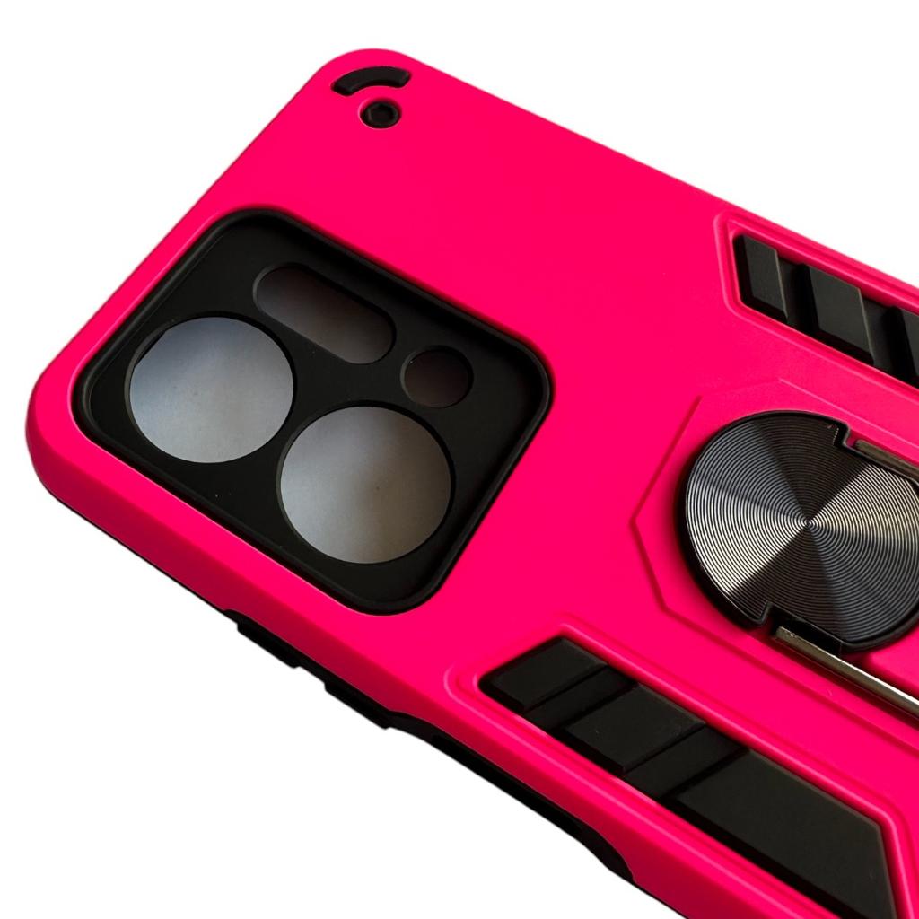 CARCASA HONOR X7A ANTI GOLPES ANILLO FUCSIA - 4