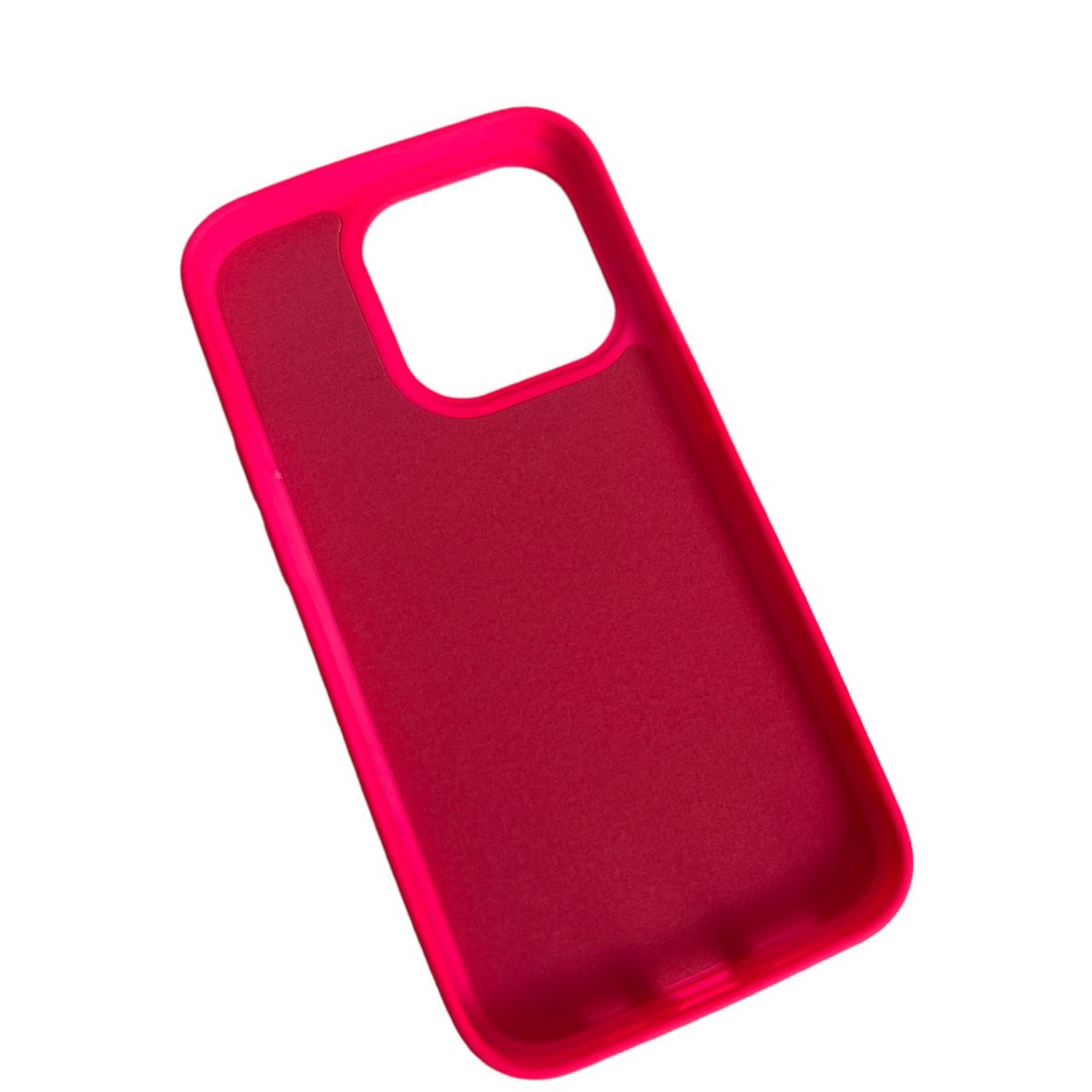 CARCASA FUNDA IPHONE 14 PRO MAX SILICONA ROSA CHICLE - 2
