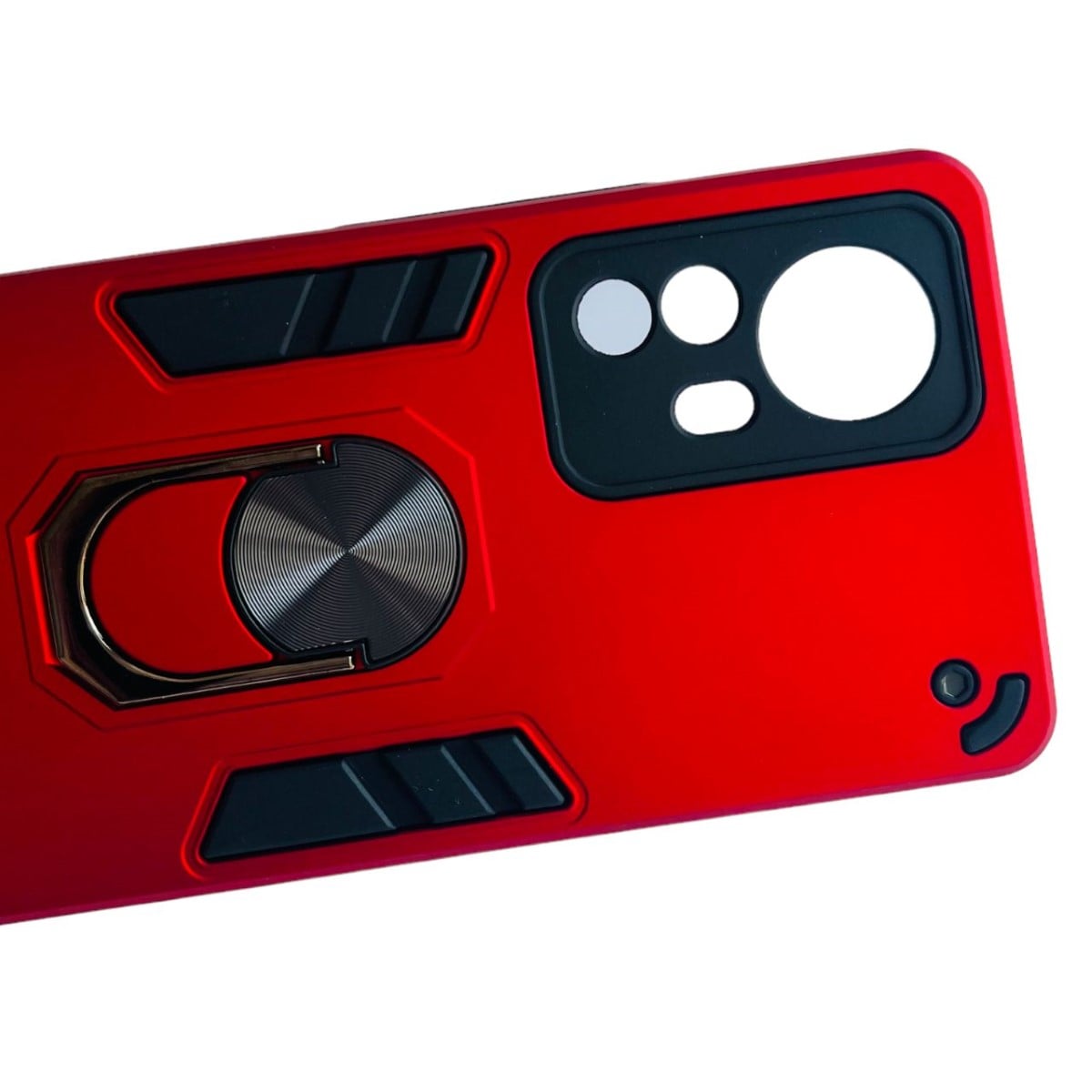 CARCASA XIAOMI MI 12 PRO ANTI GOLPES ANILLO ROJO - 1