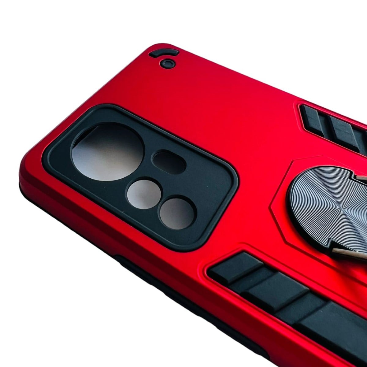 CARCASA XIAOMI MI 12 PRO ANTI GOLPES ANILLO ROJO - 3
