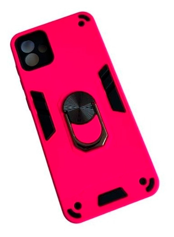 CARCASA SAMSUNG A04 NORMAL ANTI GOLPES ANILLO FUCSIA - 1