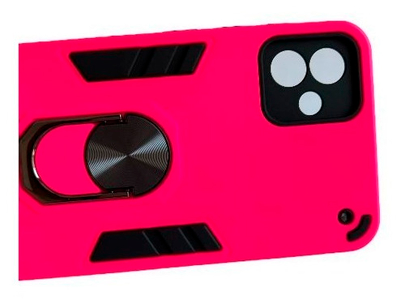 CARCASA SAMSUNG A04 NORMAL ANTI GOLPES ANILLO FUCSIA - 3