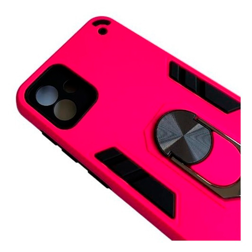 CARCASA SAMSUNG A04 NORMAL ANTI GOLPES ANILLO FUCSIA - 5