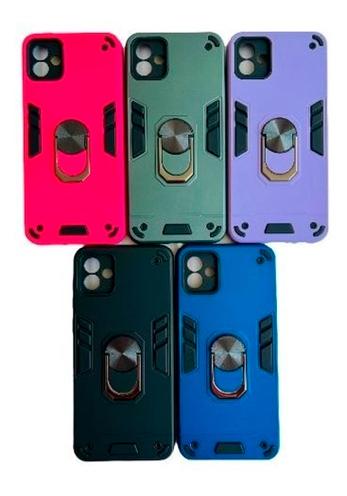 CARCASA SAMSUNG A04 NORMAL ANTI GOLPES ANILLO FUCSIA - 6