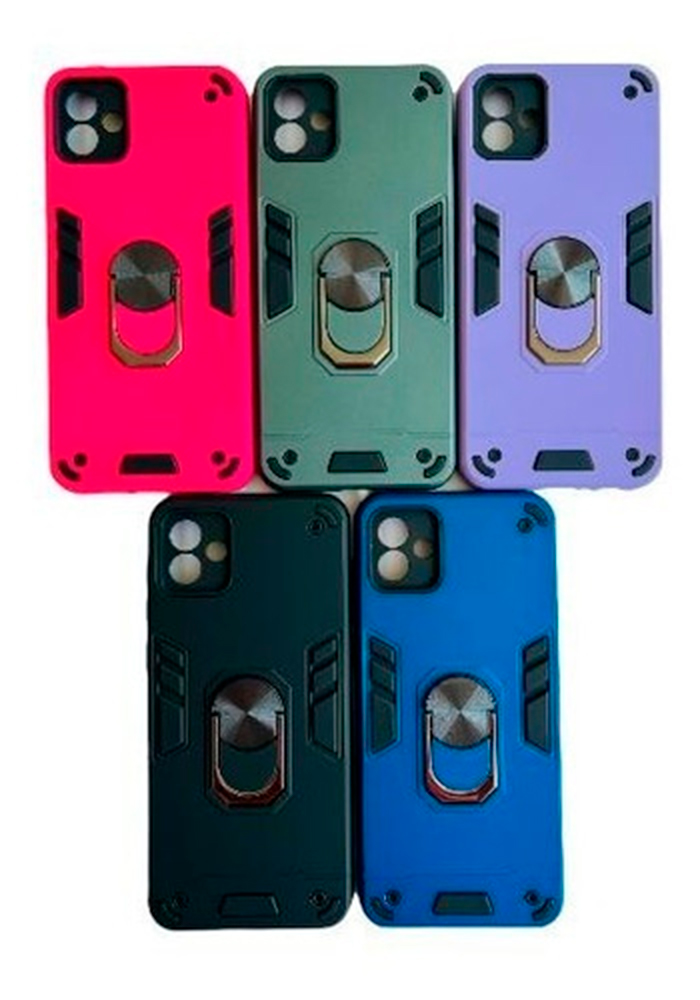 CARCASA SAMSUNG A04 NORMAL ANTI GOLPES ANILLO FUCSIA - 6
