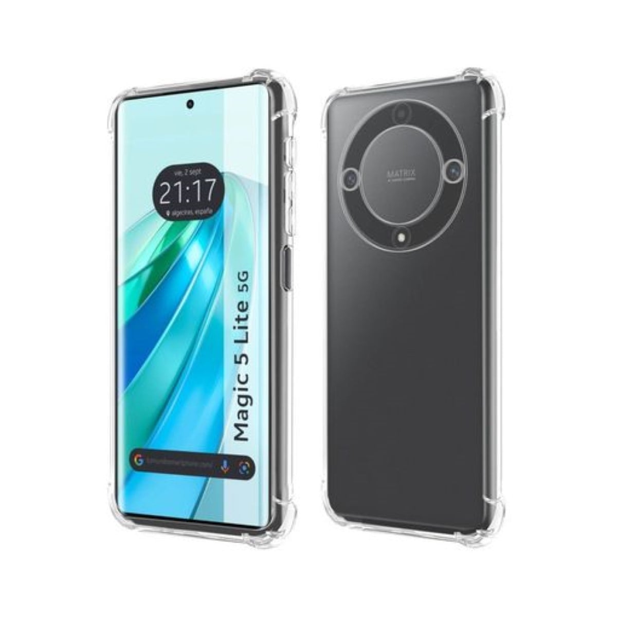 CARCASA HONOR MAGIC5 LITE TRANSPARENTE REFORZADA - 1