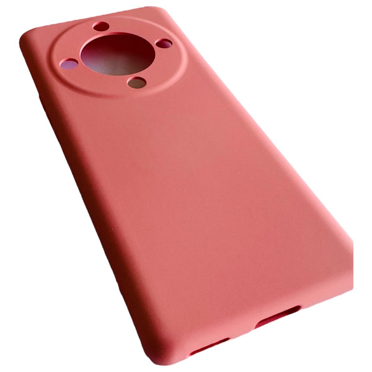 CARCASA FUNDA PARA HONOR MAGIC5 LITE SILICONA ROSA PALO - 4