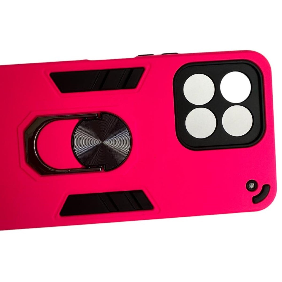 GENÉRICO CARCASA HONOR X6/ X6S ANTI GOLPES ANILLO FUCSIA
