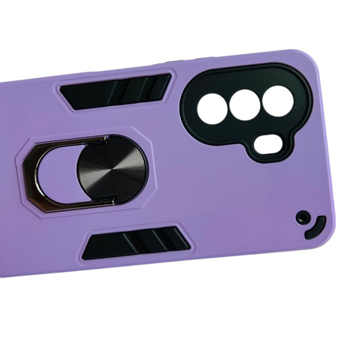 GENÉRICO CARCASA HUAWEI NOVA Y70 ANTI GOLPES ANILLO LILA