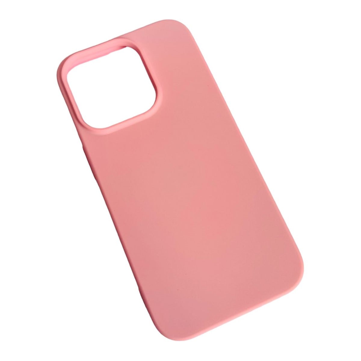 CARCASA FUNDA IPHONE 14 PRO MAX SILICONA ROSADO - 1