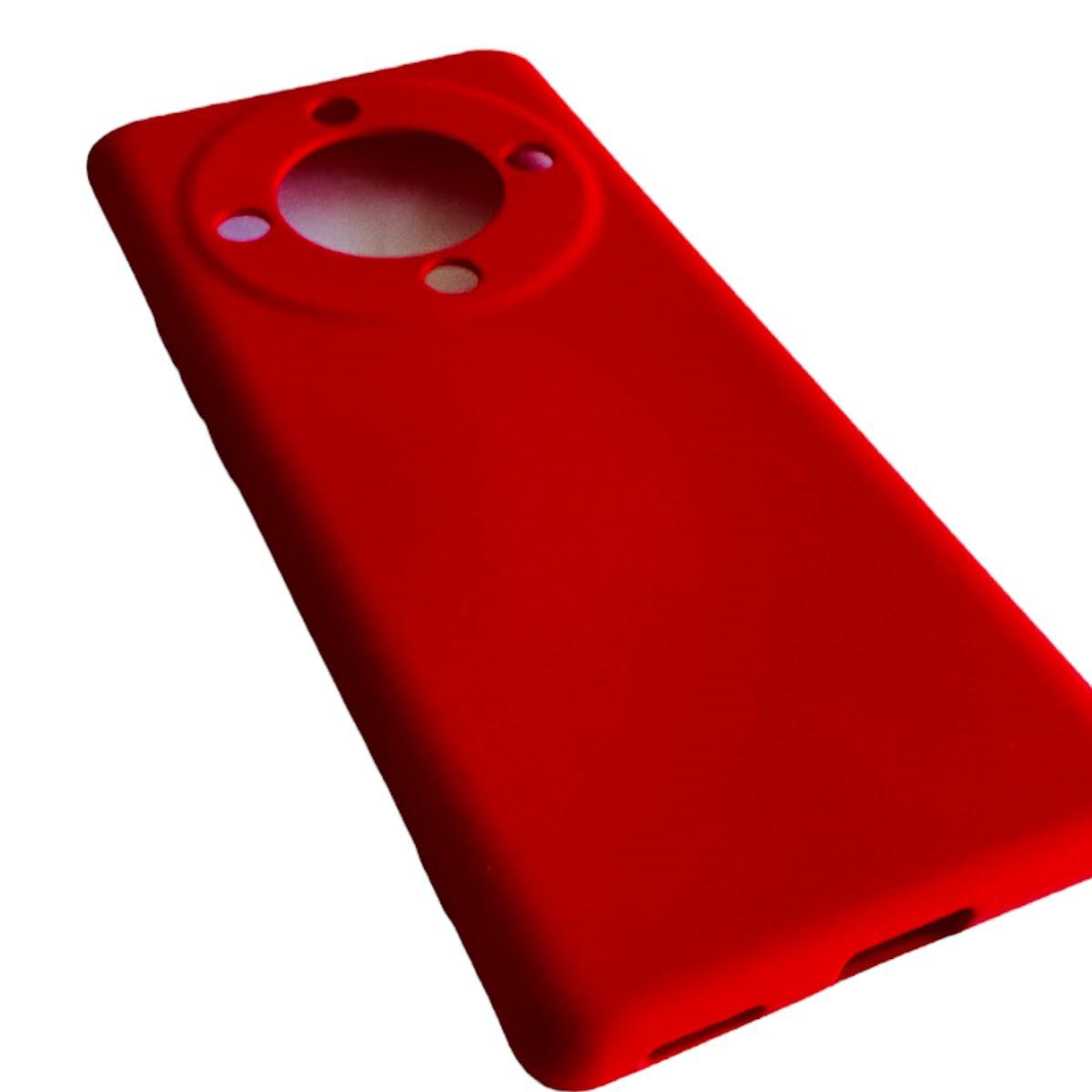 CARCASA FUNDA HONOR MAGIC5 LITE SILICONA ROJO - 3
