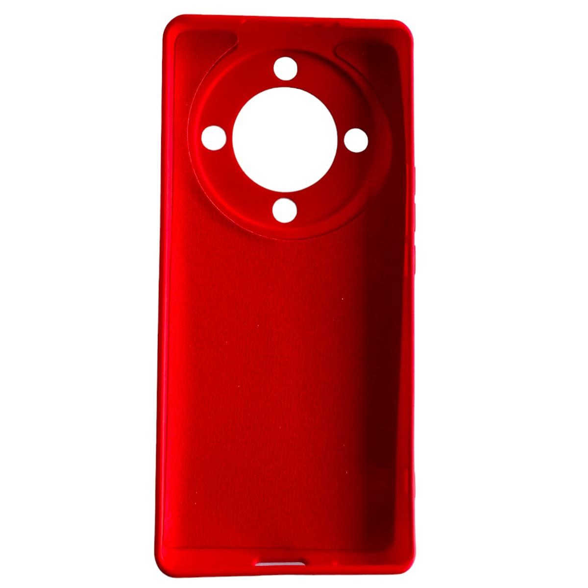 CARCASA FUNDA HONOR MAGIC5 LITE SILICONA ROJO - 4