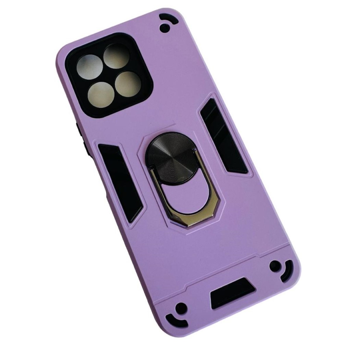 GENÉRICO CARCASA PARA HONOR X6/ X6S ANTI GOLPES ANILLO LILA