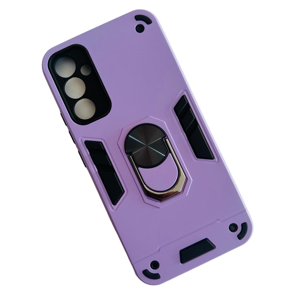 CARCASA SAMSUNG A54 5G ANTI GOLPES ANILLO LILA - 1